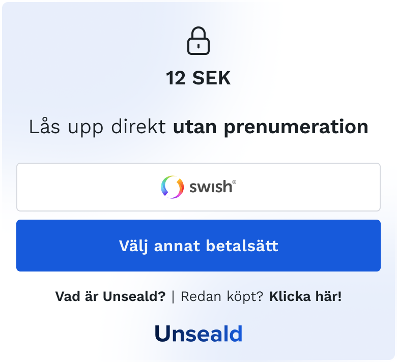 Unseald single purchase paywall. 