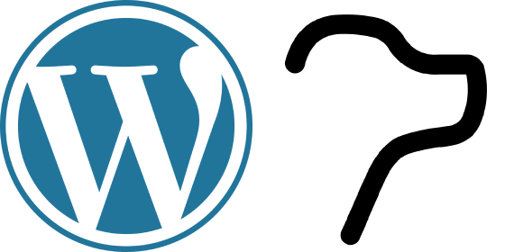 Wordpress and Labrador logos.